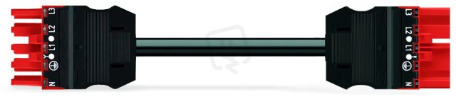 Propojovací kabel Eca zásuvka-zástrčka červená 5pól. WAGO 771-9975/016-201