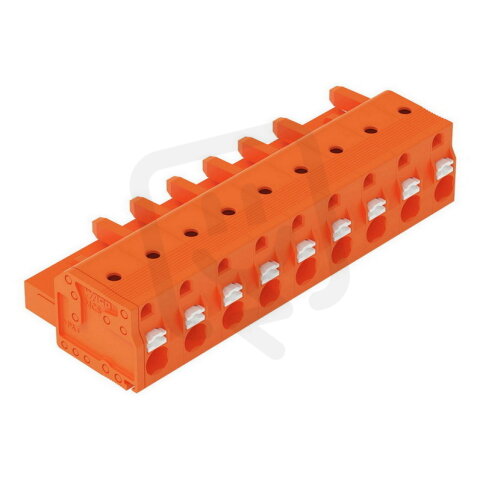 Pružinová svorka CAGE CLAMP oranžová 2,5mm2 9pól. oranžová WAGO 2231-709/026-000