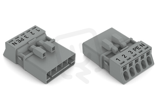 Zástrčka 5pól. Kód. B šedá WAGO 890-255/062-000
