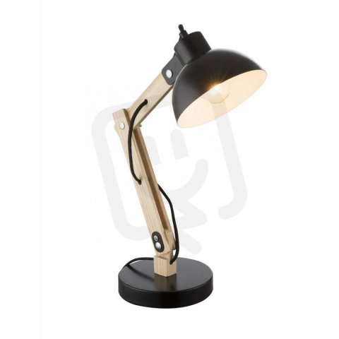 Stolní lampa TONGARIRO černá 1xE27, 40W 230V GLOBO 21504