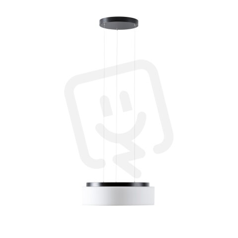 Závěsné LED svítidlo se skleněným stínidlem OSMONT ERIS LE3 34W IP40 3K černá