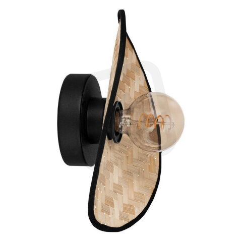 Nástěnné svítidlo MARYWELL E27 černá/bambus 1X40W IP20 EGLO 44045