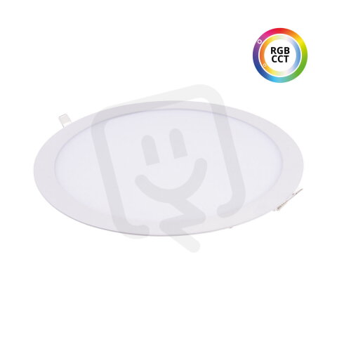 24KW27 LED panel RGBCCT 27W 24V kulatý bílý T-LED 102332