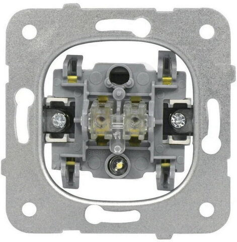 Přístroj spínače č.2, 2pólový, signálka, bezšroubové svorky SCHRACK EV100007--