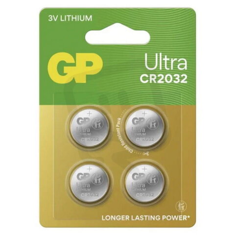 Lithiová knoflíková baterie GP Ultra CR2032 B32324