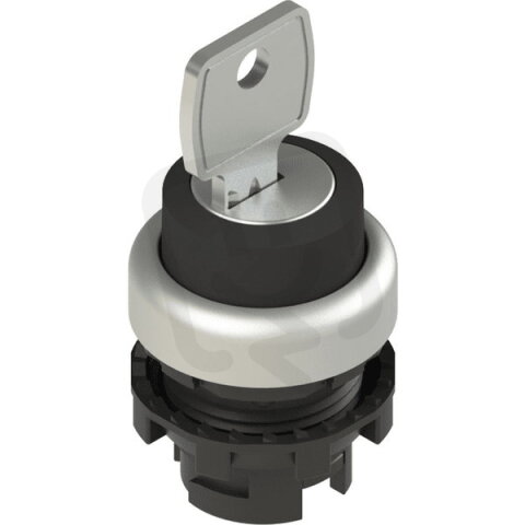 Uzamykatelný přepínač Klíč 333, d22mm, 3, černá, plast, chrom, IP67