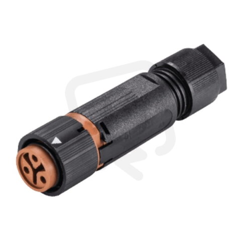 zásuvka na kabel 3-pól, RST16i3, kabel 5-10,6mm, hnědá WIELAND 46.031.4550.4
