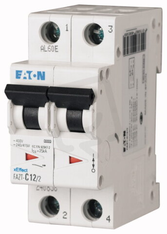 FAZT-B32/2 Jistič FAZT char B 2-pólový 20kA (ČSN EN 60947-2) 32A Eaton 142485