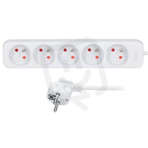 5z prodlužovací přívod, 1,5m, 3 x 1mm2, bílý SOLIGHT PP40