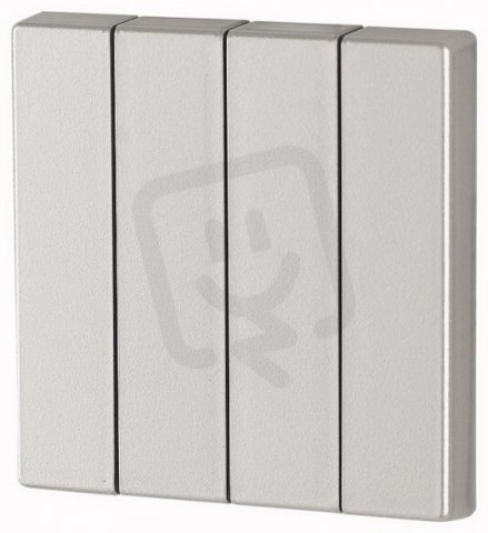CWIZ-04/53 Kryt RF tlačítka 4x1/4 55x55mm Nahoru-dolů Stříbrná lesklá 173011