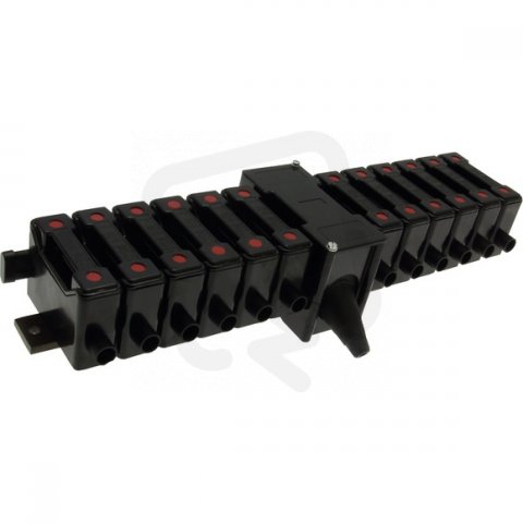 Základ pojistkovového spodku Eaton RSFB6312 12 vstupů, 660V AC, 63A, černá