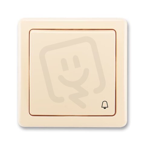 ABB Swing Ovládač zapínací symbol zvonek ř.1/0 10A krémová BLISTR