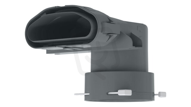 Systém rozvodu vzduchu STIEBEL ELTRON, LVE ÜB-U přechodové koleno na DN 75 dole