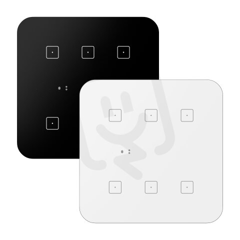 RFSW-262/B/230V Dotykový skleněný ovladač se spínacími relé