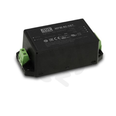 Spínaný zdroj Medical 50W 5V 11000mA MEAN WELL MPM-65-5ST