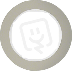 Rámeček 1-násobný, Serie R.classic, ušlecht. ocel/bílá HAGER WLD9100STW