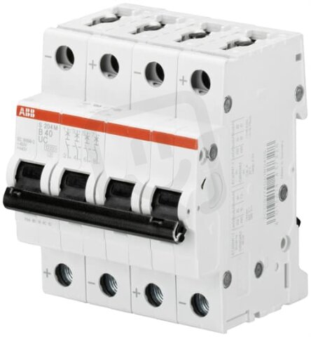 S204M-B40UC jistič 4P 40A char. B ABB 2CDS274061R0405