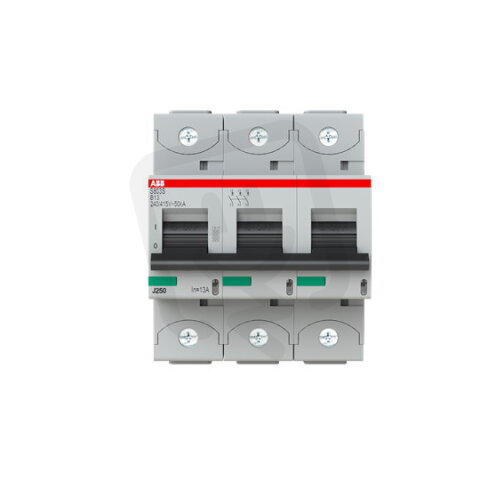 S803S-B13 jistič 3P char. B 13A s klecovou svorkou Icu 50kA ABB 2CCS863001R0135