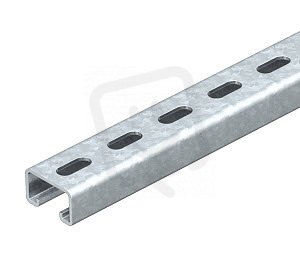 OBO MS5030P3000FTSO Profilová lišta děrovaná šířka výřezu 22 mm 3000x50x30 Ocel