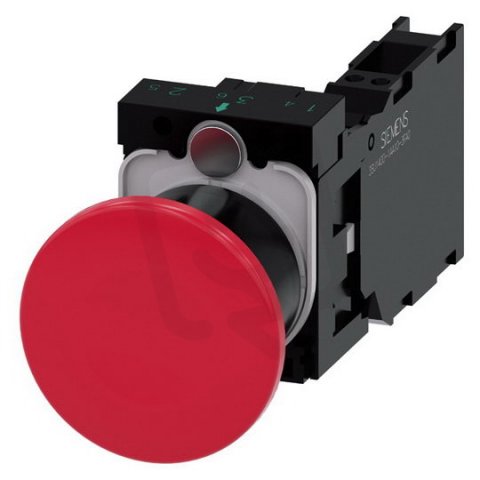 3SU1100-1BA20-3FA0 hřibové tlačítko, 22