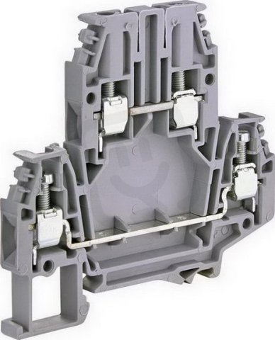 Dvoupatrová řadová svorka ESC2-DBC.4, 630V, 4mm2, šedá ETI 003903054