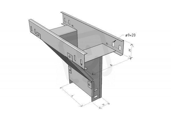 Arkys ARD-34350104 T-kus vertikální žlabu LINEAR TVL 120/50 ''SZ''