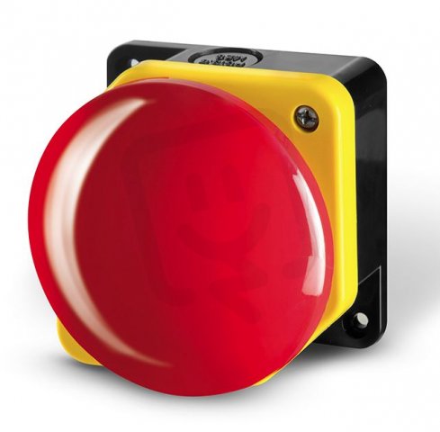 Kompletní hříbkové stop tlačítko (emergency) pr.90mm SCAME 590.PG1M9W01