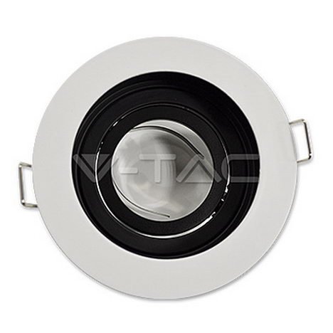 GU10 Housing Round White,  VT-781
