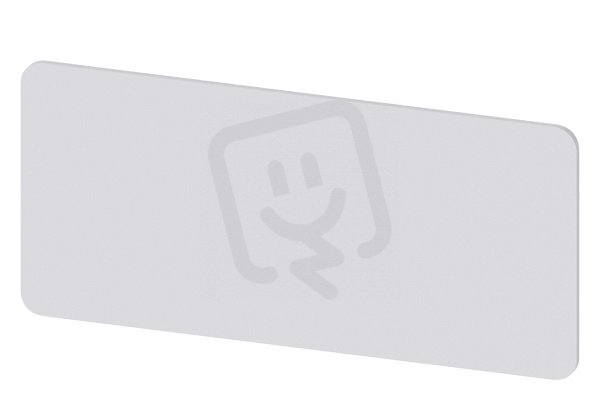 popisný štítek k nalepení na kryt, 25 x 55 mm, stříbrná, bez nápisu