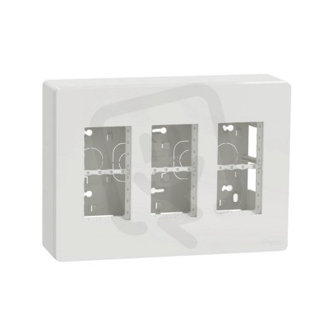 Centrální jednotka NOVÁ UNICA SYSTEM+ 3x4 moduly vertikální povrchová, Bílá