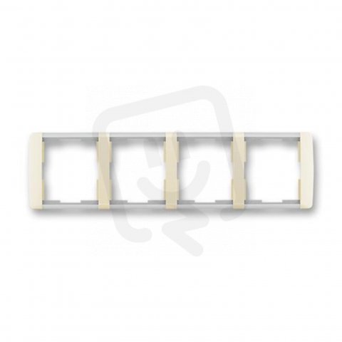 ELEMENT Čtyřrámeček vodorovný slonová kost/led. bílá ABB 3901E-A00140 21