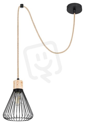 Farfalle E27 1XMAX 40W IP20 černá/buk RABALUX 3148