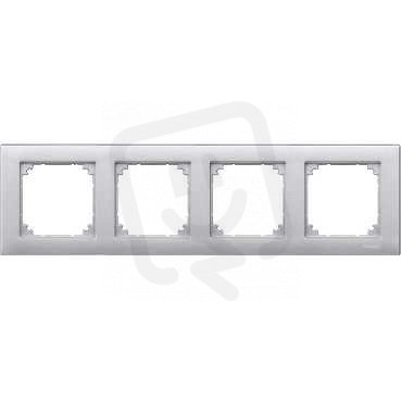 Merten Rámeček čtyřnásobný, M-Plan, Aluminium SCHNEIDER MTN486460