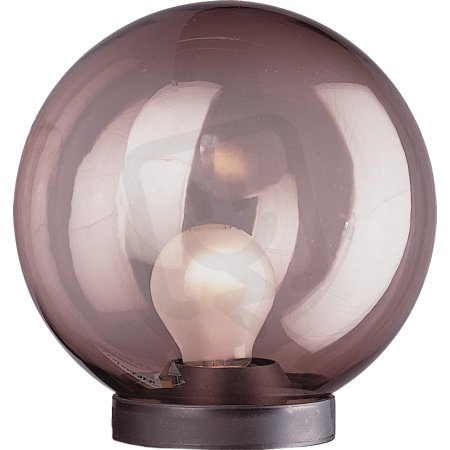 Sloupové svítidlo Globes 250 adaptér černá s kouřovým difuzorem 11W IP44 E27
