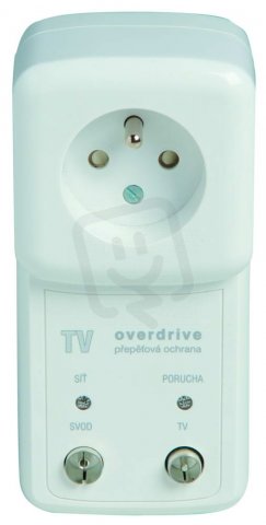 TV-OVERDRIVE F6 zásuvkový adaptér s přepěťovou ochranou + TV  6 A A01060