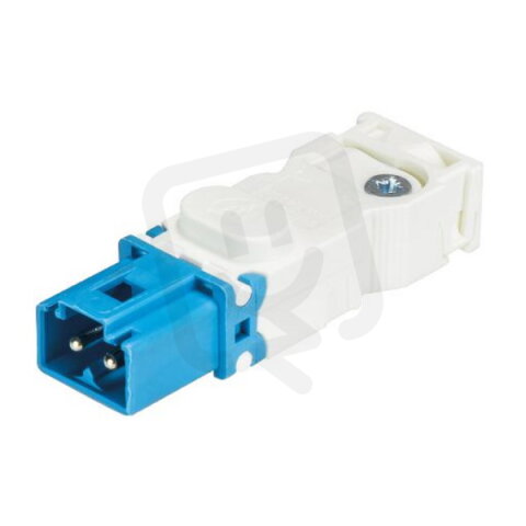 vidlice na kabel 2-pól, gesis mini GST15i2, samec, světle modrý