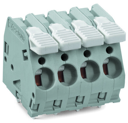 Svorka na desky plošných spojů páčka 6mm2 Enciánová modrá 4pól. 2706-104/000-015