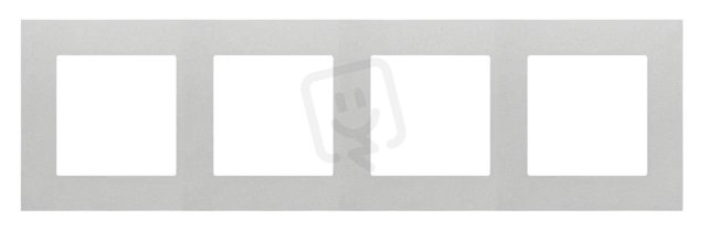 Rámeček 4 násobný hliníková matná KONTAKT SIMON TR4/143
