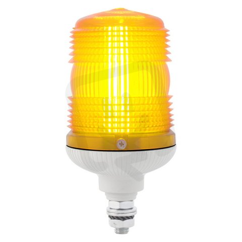 Maják zábleskový MINIFLASH X 240V, AC, IP54, M12, žlutá, světle šedá 63803