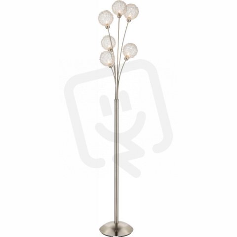 Stojací lampa NEW DESIGN matný nikl 6xG9 33W 230V, 460lm, 2700K GLOBO 5662-6S