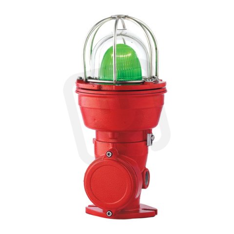 Svítidlo signální EX 050 OVO SMD (ATEX EX-D) 12/24V ACDC IP66 M25*1,5 zelená