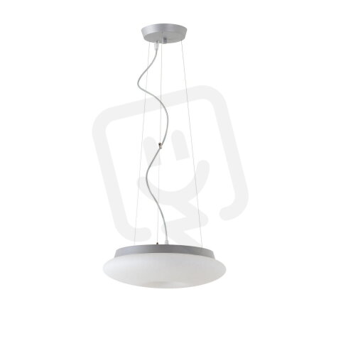 Závěsné LED svítidlo se skleněným stínidlem OSMONT SATURN L1 16W IP20 3K stříbro