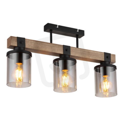 Stropní svítidlo LILA černá 3xE27 60W 230V GLOBO 15555-3D