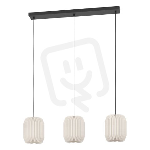 Závěsné svítidlo BELGRAVE E27 černá/papír bílá 3X40W IP20 EGLO 44102