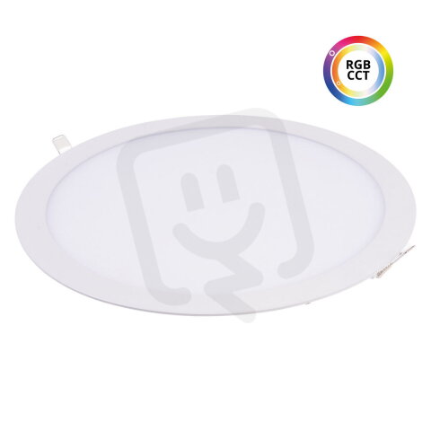 24KW36 LED panel RGBCCT 36W 24V kulatý bílý T-LED 102333