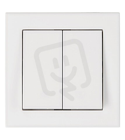 Set přístroje spínače č.5, šroubové svorky, bílý SCHRACK EV106010B-