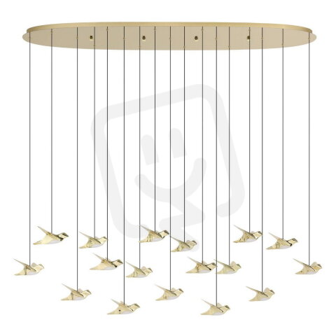 Závěsné svítidlo PARATEBUENO 2 LED mosaz 51W EGLO 390399