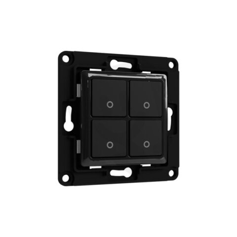 Spínač Shelly Wall Switch 4 WH snadná montáž bez nutnosti zapojení kabelů, bílá