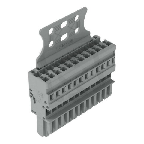 1vodičová pružinová svorkovnice, CAGE CLAMP, 4 mm2, Šedá WAGO 769-112/145-000