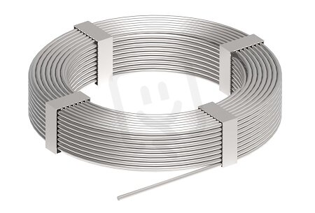 Drát z nerezové oceli průměr 8mm, 50kg/125m, materiál V4A GROMTOR 300815